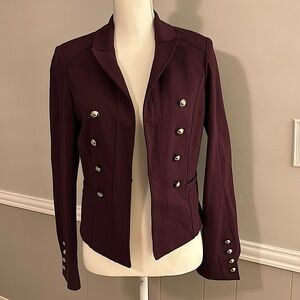 WHBM maroon jacket. Size 4